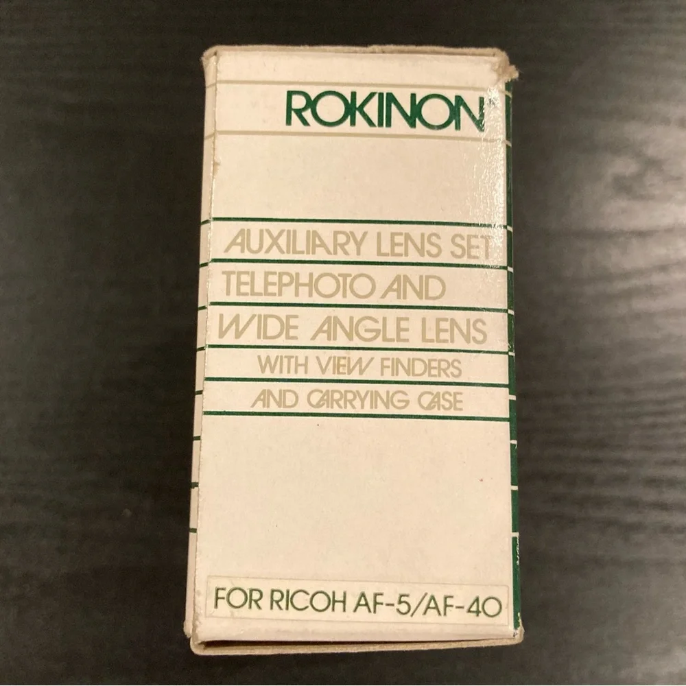 Vintage ROKINON AUXILIARY LENS SET FOR RICOH AF-5/AF-40